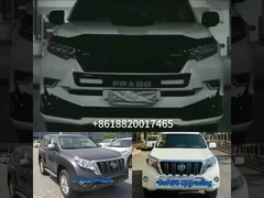 FJ150 Kit de corpo de plástico para Prado FJ150 2018 Kit de conversão Kit dianteiro traseiro Kit de corpo preto branco