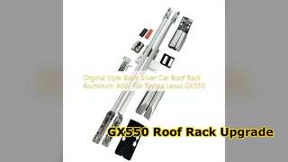 Rack de teto Toyota Lexus GX550 preto prateado