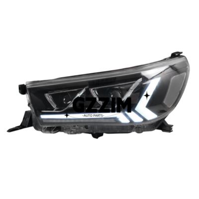 Modified LED Head Lamp for Car Light with Replacement ABS Plastic Auto Accessories For Hilux 20115-2019