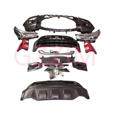 Toyota Revo 2016-2020 Hilux To 2022 Rocco Frente e traseiro Corpo Kit Completo Kit Preto Plástico