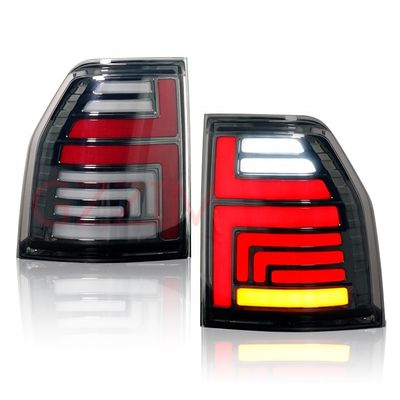 Lâmpada de cauda traseira de plástico ABS modificada para Mitsubishi Pajero 2006-2020