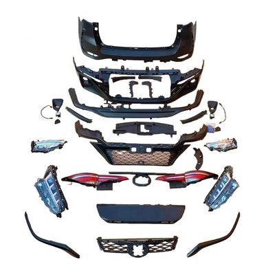 Kits de corpo de pára-choques ABS plástico dianteiro e traseiro para Fortuner 2016 - 2021
