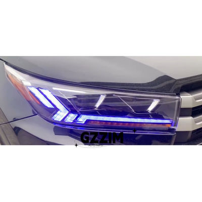Toyota Highlander 2018 Car Modified Front Light Peças Lâmpada de cabeça