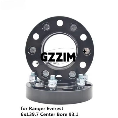 Peças de roda Ford Ranger Everest 6 Lug Wheel Spacers 6x139.7 Center Bore 93.1 Hub Centric Spacers