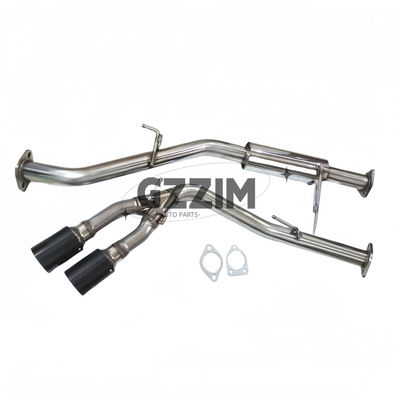 Acessórios exteriores do carro Sistema de escape de saída lateral de dupla ponta Fibra de carbono Excesso de escape para Mitsubishi Triton L200 2015-2019