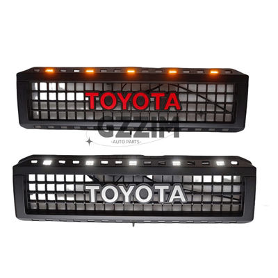 Toyota LC76 ABS Grelha Frontais de malha com barra de luz Grelha de carro preta Grelha Frontais Médio