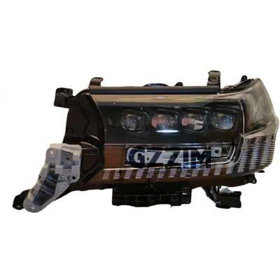 Excelente substituição de farol de carro com encaixe perfeito, farol LED de quatro olhos para acessórios automotivos Toyota LC200 2016 com nível superior e encaixe excelente