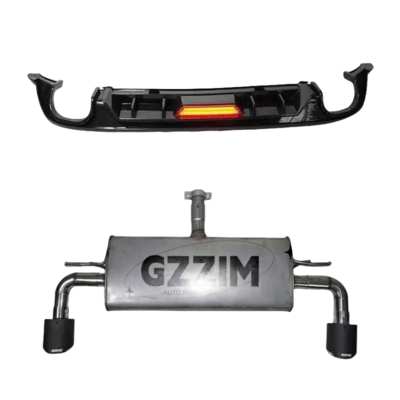 Difusor do spoiler do lábio do para-choque traseiro em ABS/PP para Golf 7.5 estilo GT