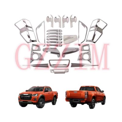 2020 Dmax Car Exterior Trim Head/Tail Light Cover Handle Cover for D-max Fuel Tank Covers Auto Accessories