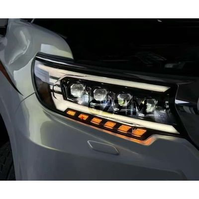 Farol de substituição para acessórios automotivos Toyota Prado 2018-2023, farol de LED de 4 olhos, produto com excelente encaixe garantido